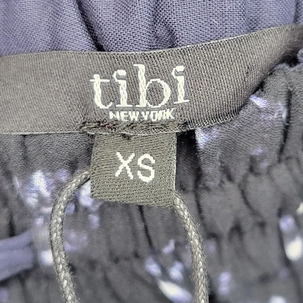 NWT Tibi Shibori printed crinkled cotton silk-blend culottes, Size XS